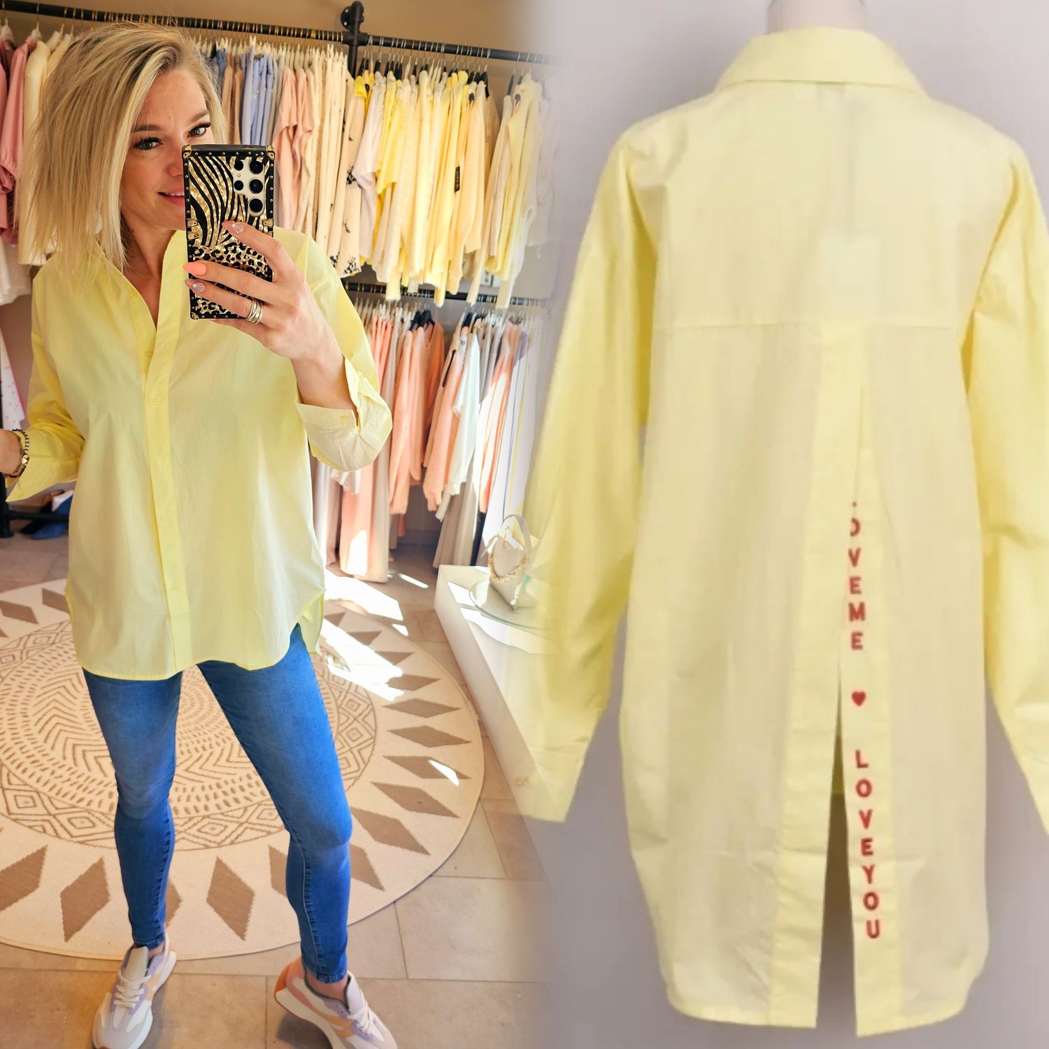 Blouse Sarah - Geel