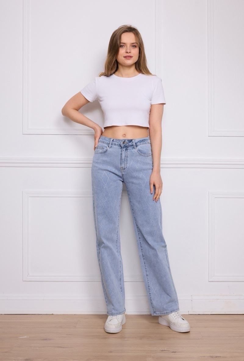 Estee Brown - Wide leg - Strass losange