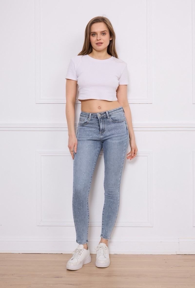 Estee Brown - Skinny push up - Strass