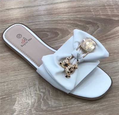 Slipper strik - Wit