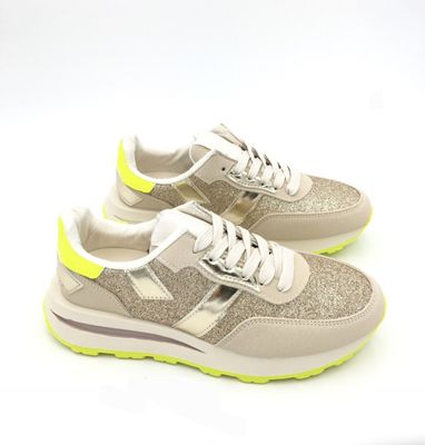 Sneaker fluo glitter