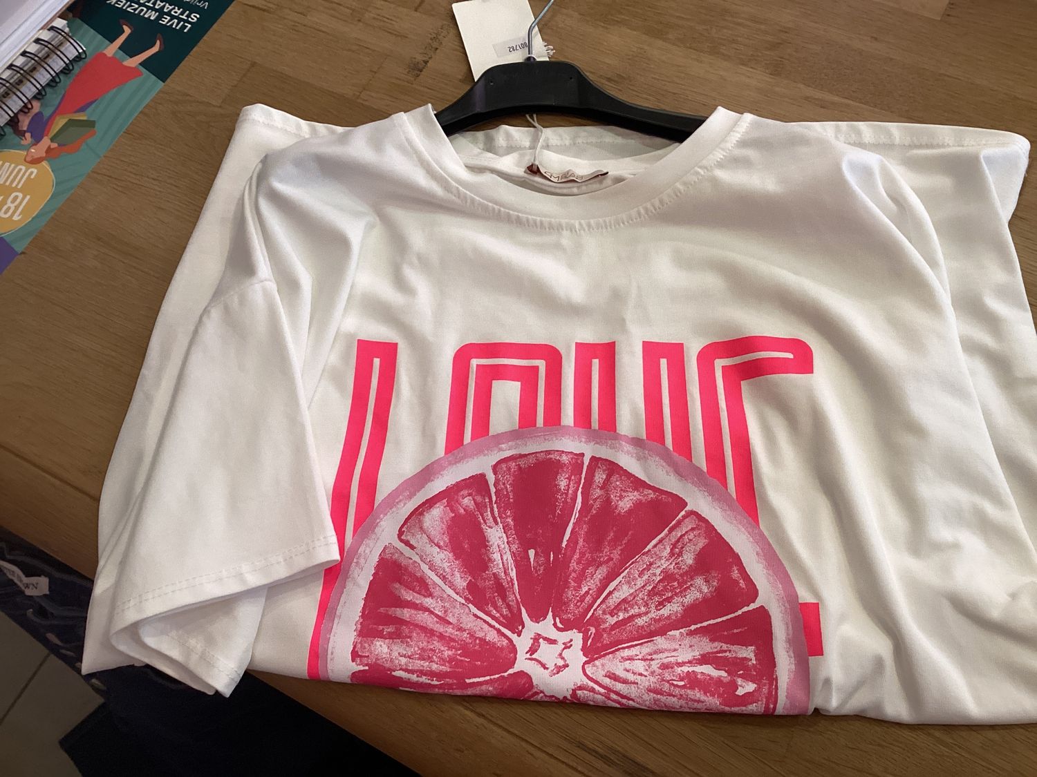 T-shirt Love - Wit/Roze