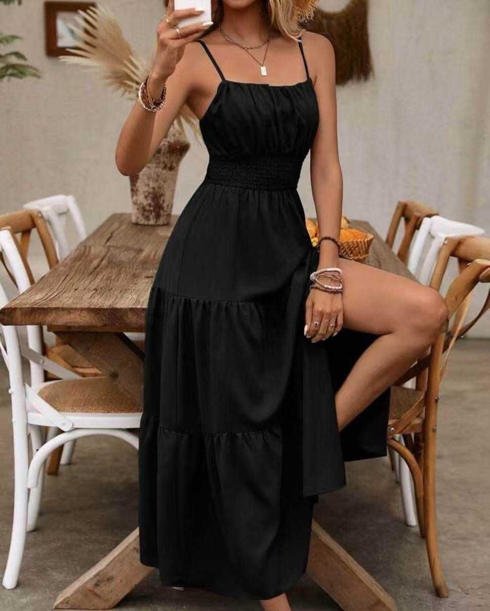 Maxi dress Chloë - Zwart