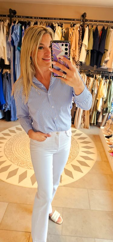 Blouse striped / Bow