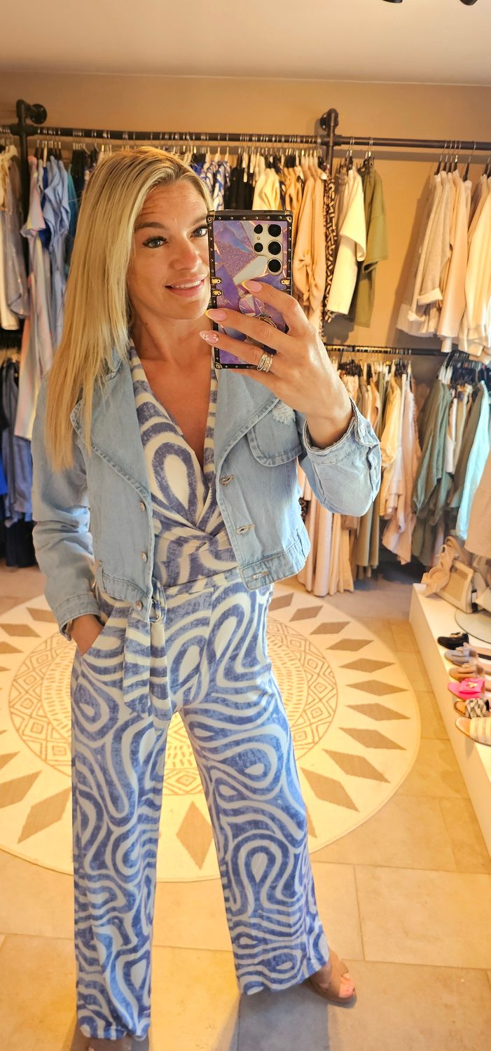 Oversized Jeans jas