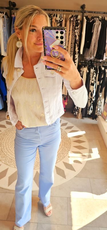 Straight jeans extra long