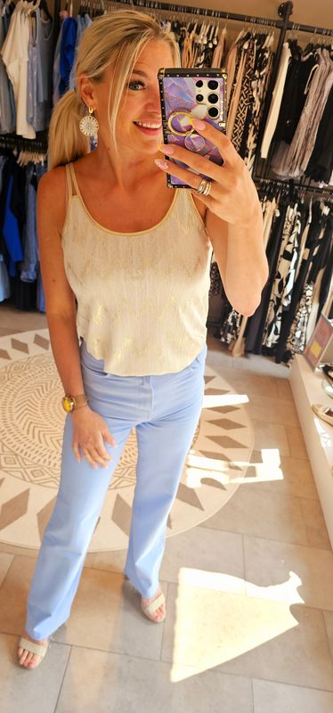 Straight jeans extra long