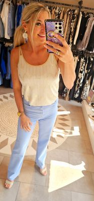 Straight jeans extra long