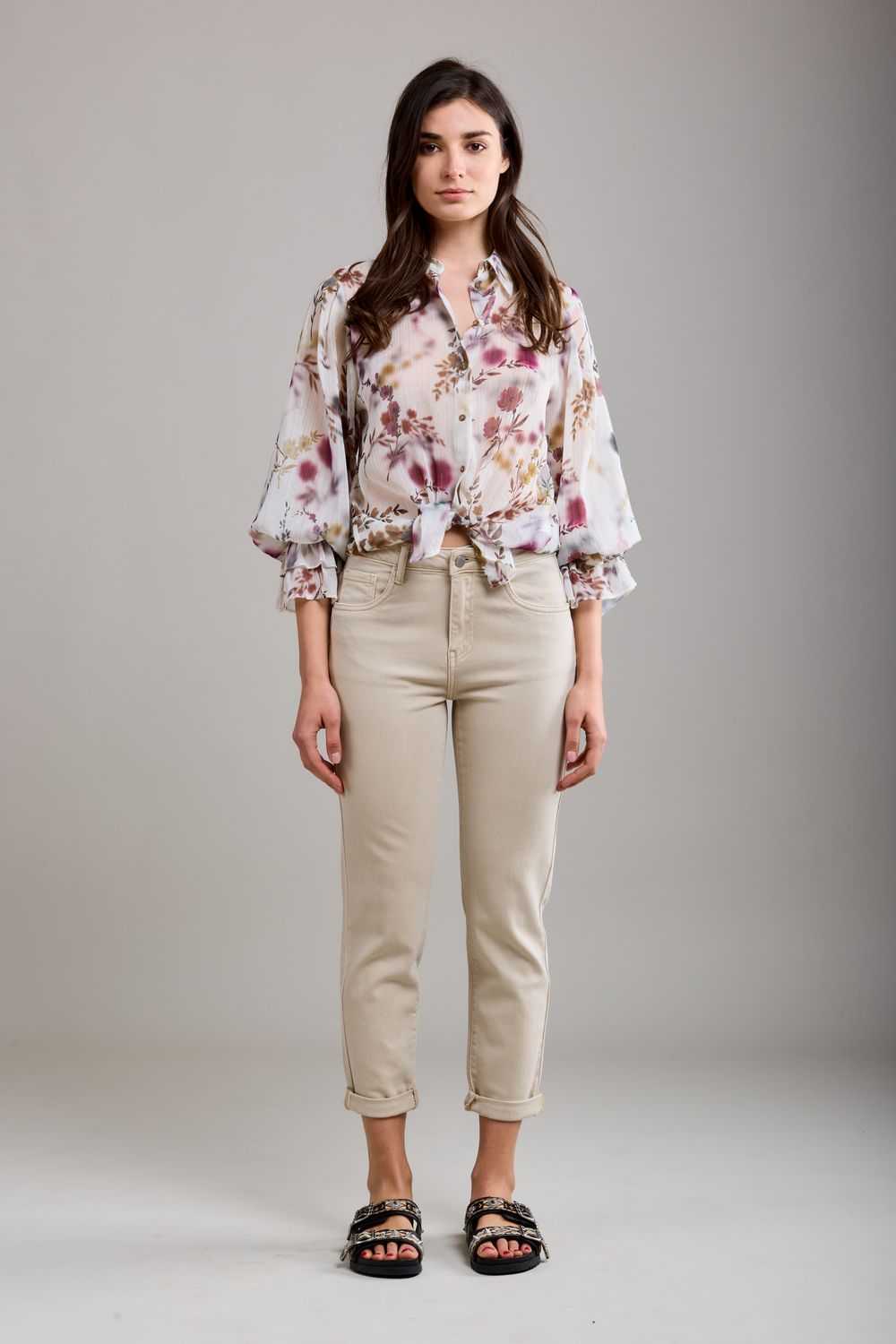 Toxik3 Mom Jeans - Beige