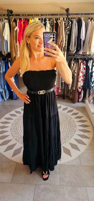 Bustier kleed - zwart