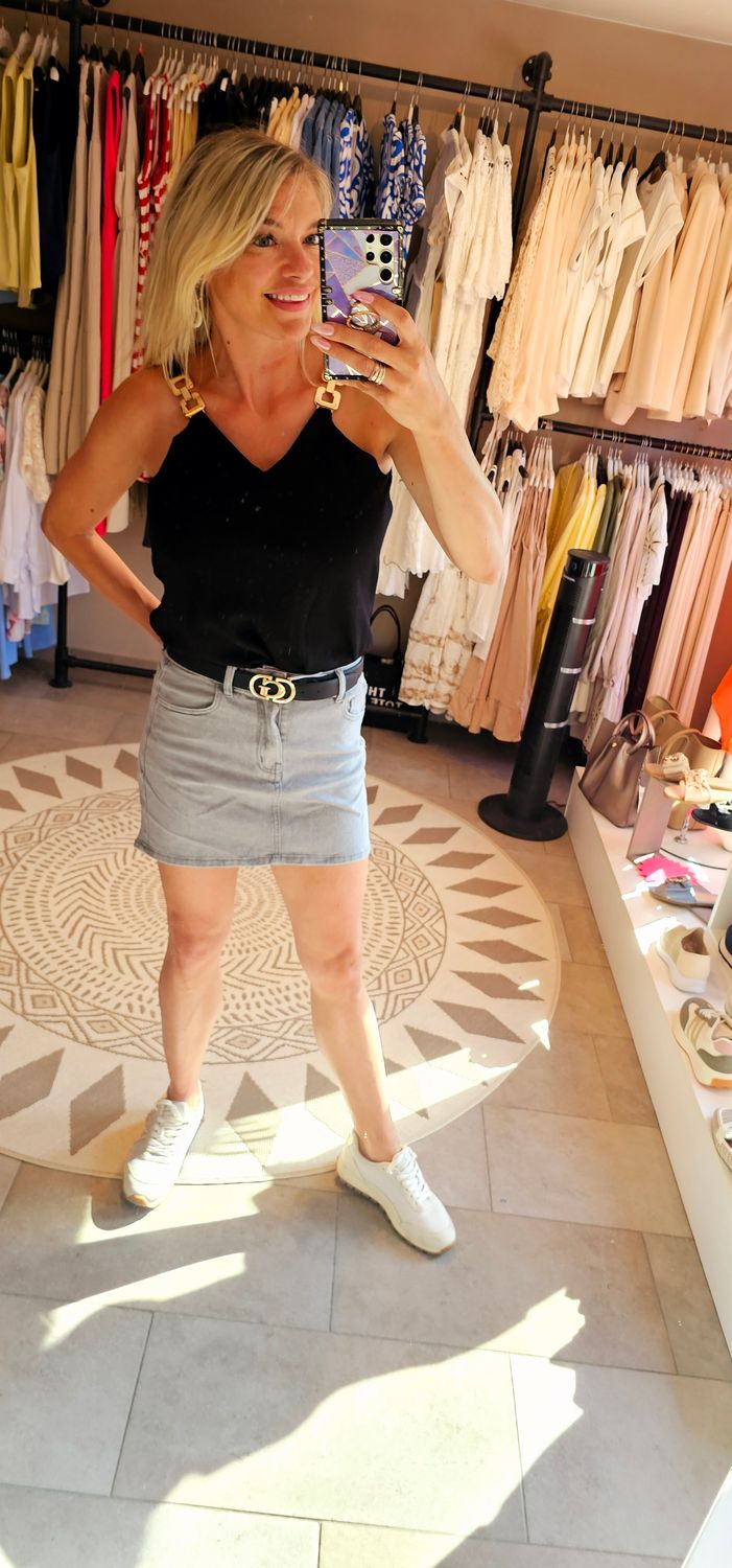 Jeans rok - Grijs