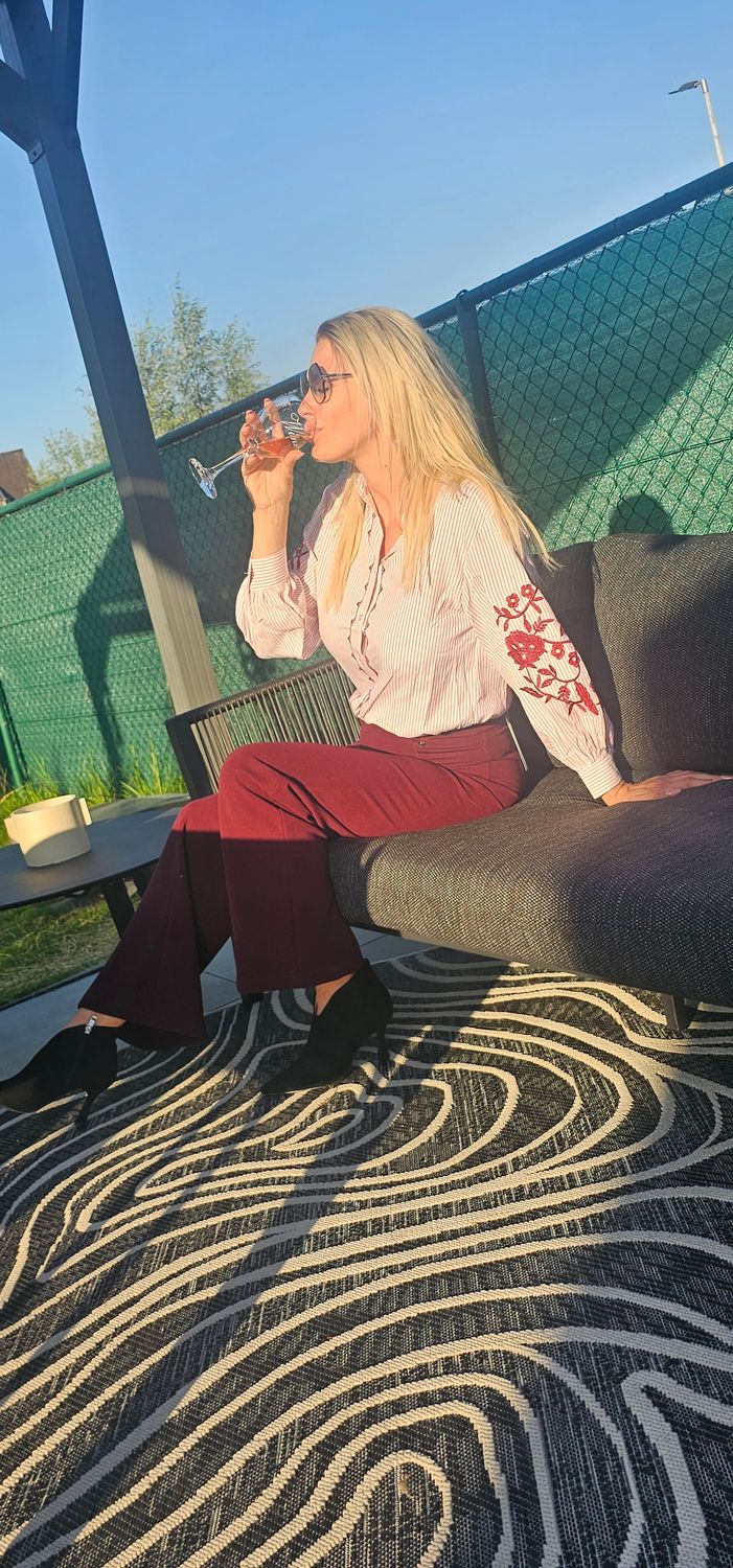 Blouse Charlie  D pink/ wine