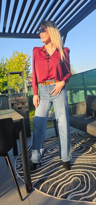 Blouse Lily-rose - Bordeaux
