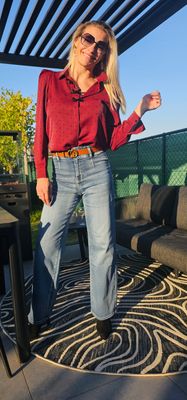 Blouse Lily-rose - Bordeaux