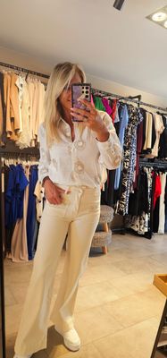 Folyrose - Wide leg - Crème