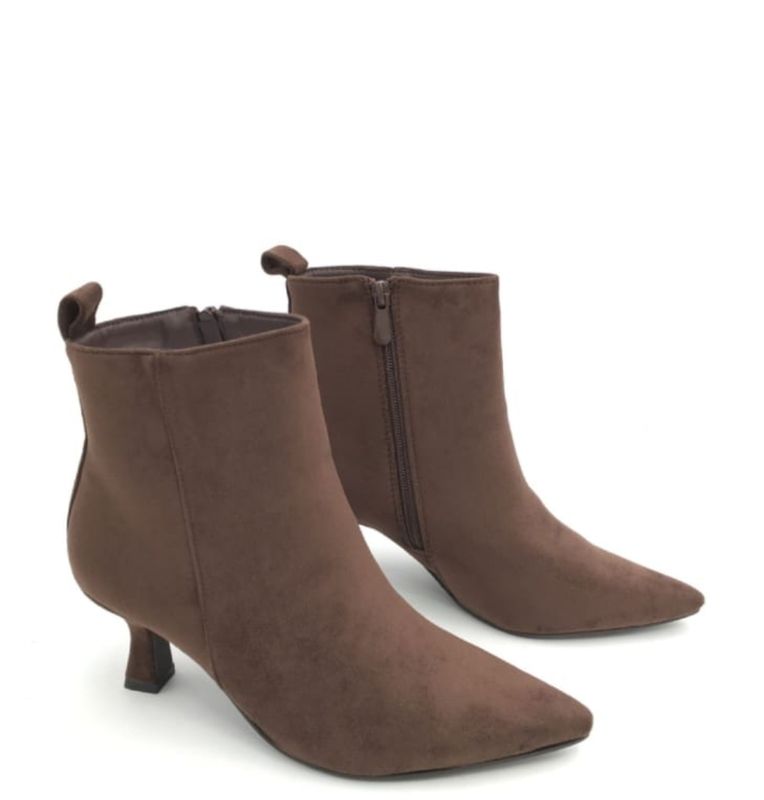 Heels Daisy - Bruin daim