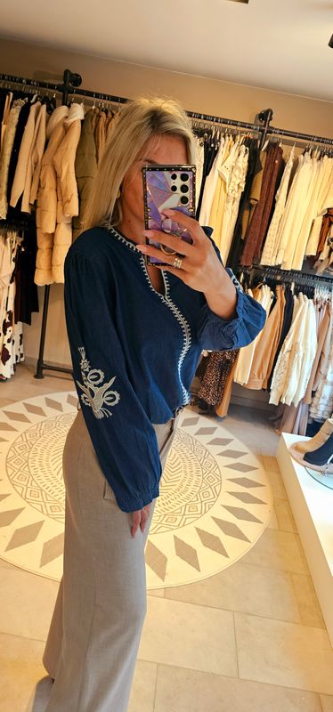 Blouse Lot ( jeans stof)