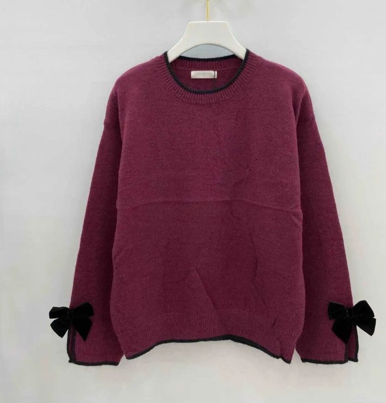 Pull Strikjes Bordeaux