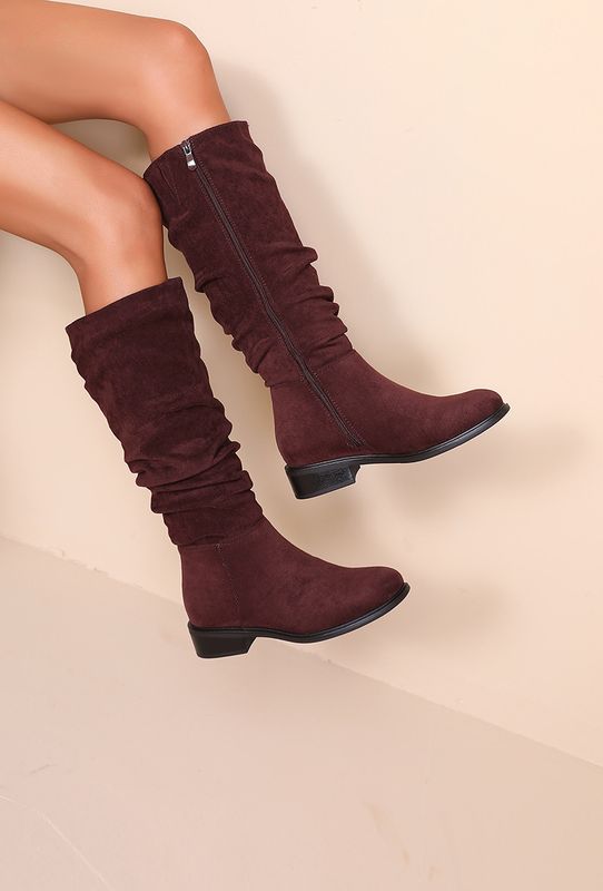 Laarzen Jolien - Wine red