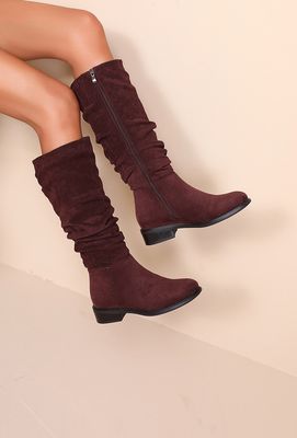 Laarzen Jolien - Wine red