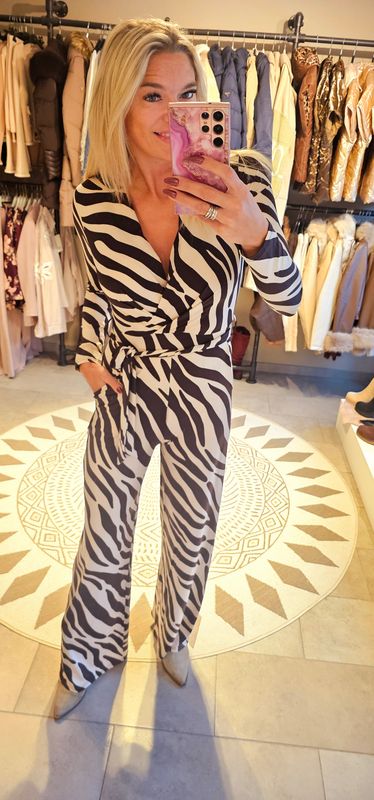 Jumpsuit Jules Bruin (travelstof)