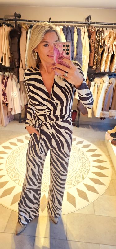 Jumpsuit Jules Bruin (travelstof)