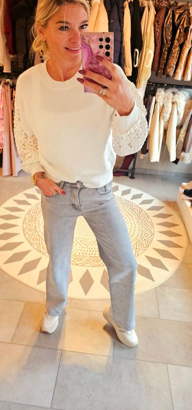 Folyrose strass grey