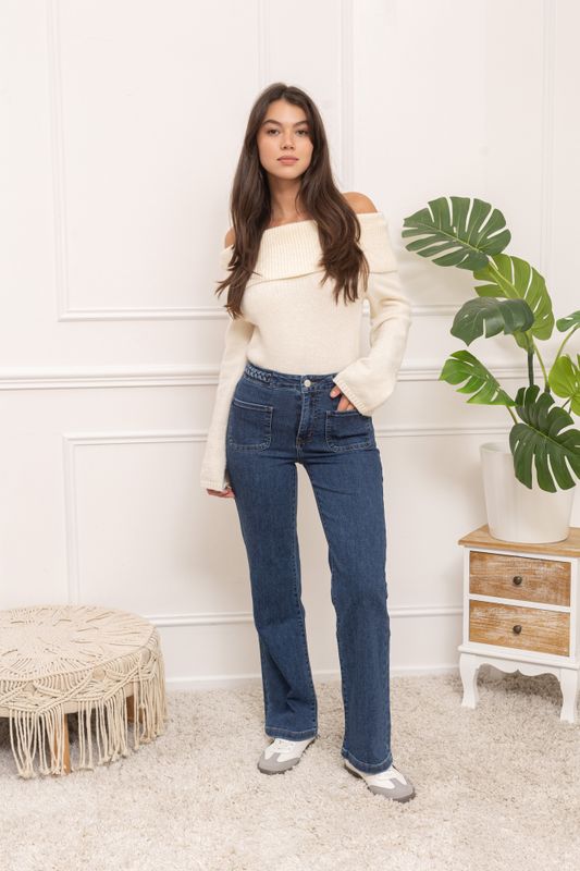 Folyrose - Wide leg - blue