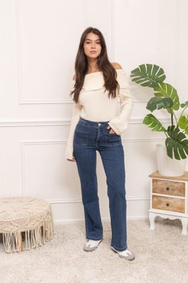 Folyrose - Wide leg - blue