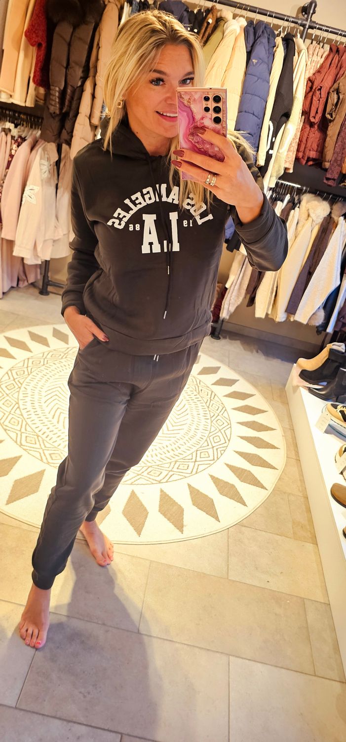 Huispak LA khaki/ wit