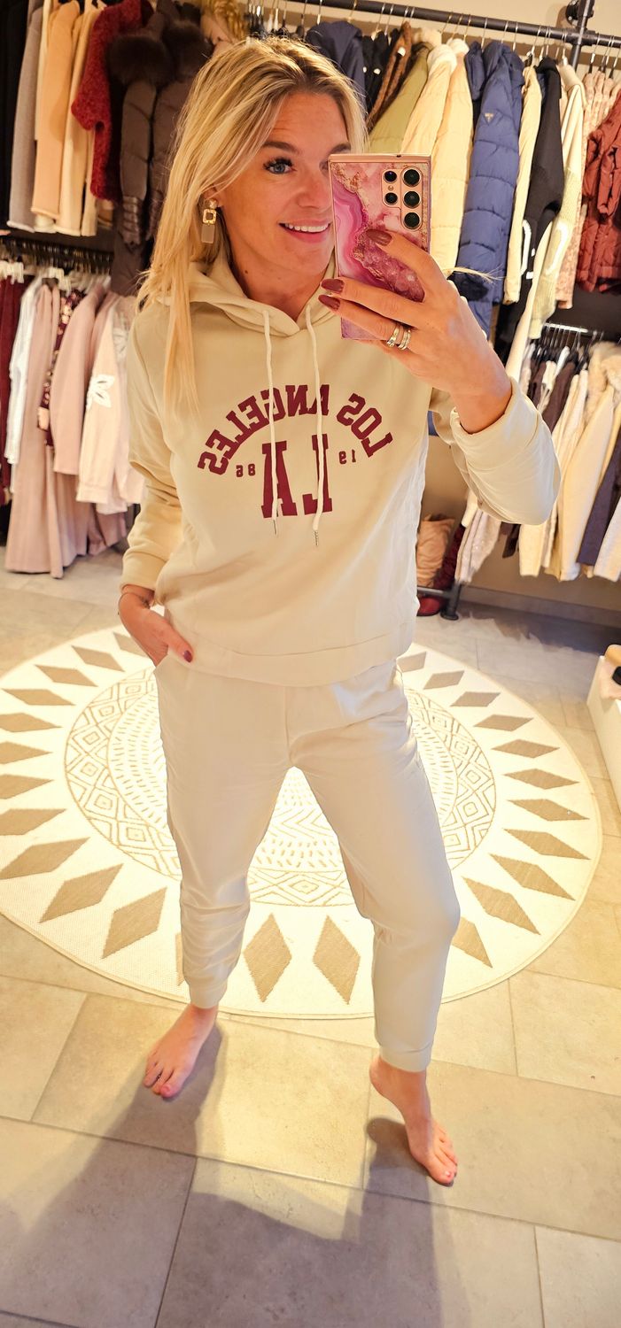 Huispak LA beige/ Bordeaux