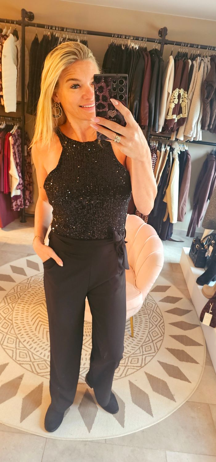 Halter jumpsuit Glitters