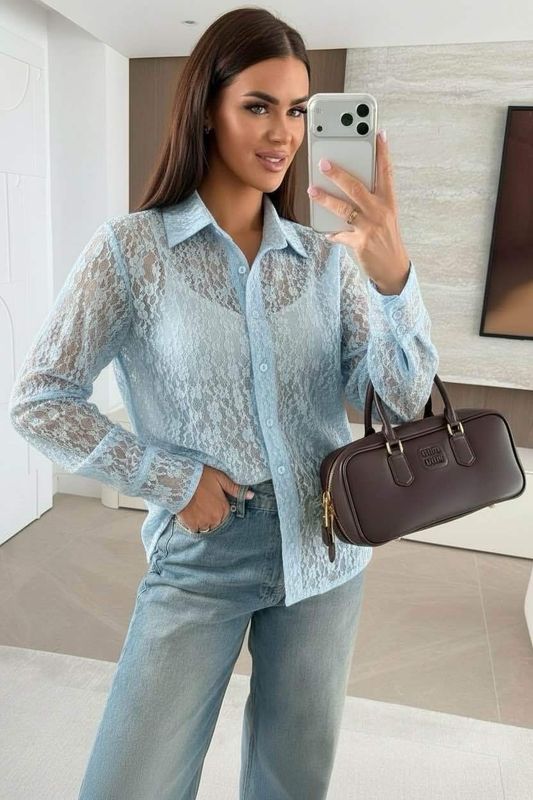 Blouse Bettina - blauw