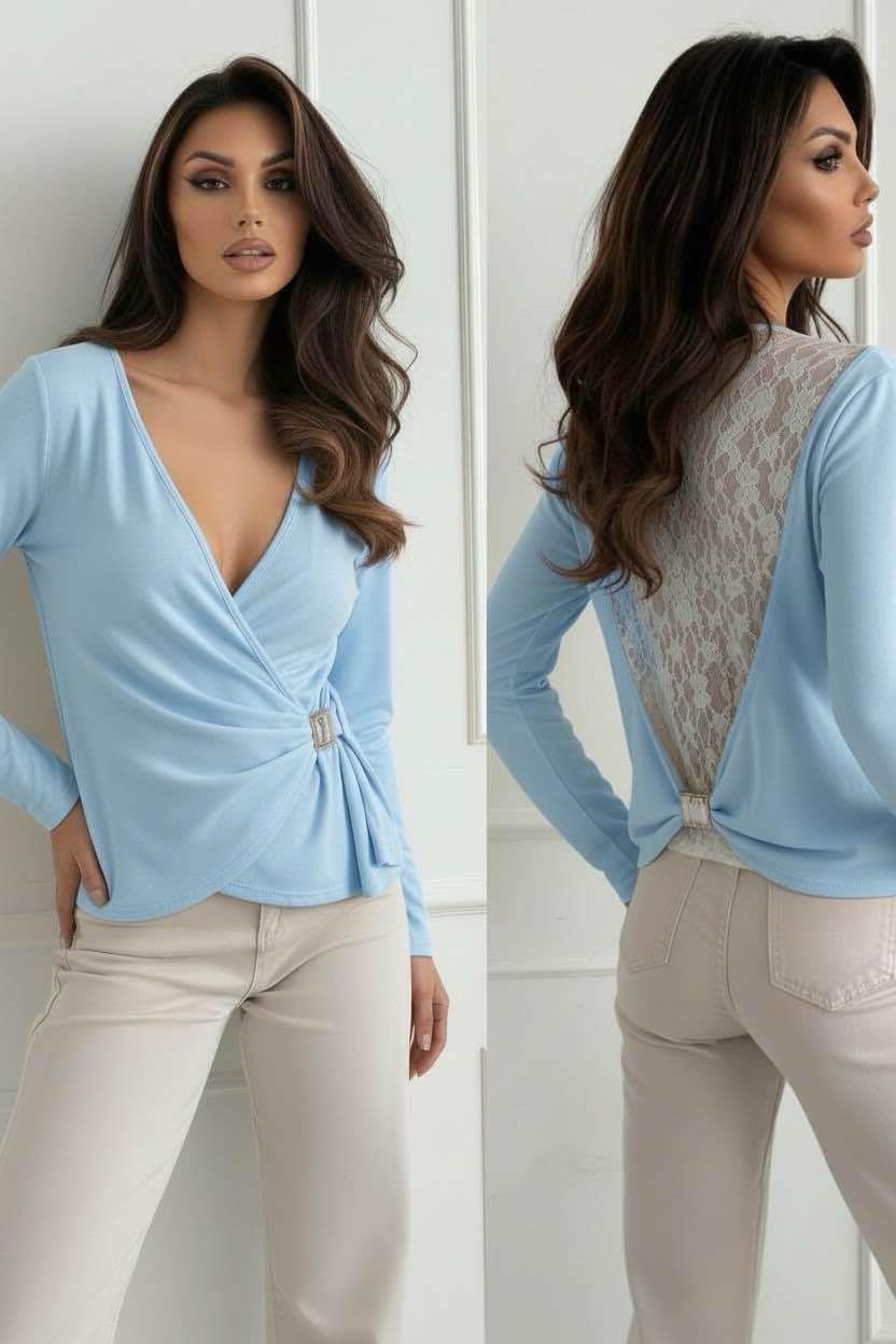 Blouse Caily - blauw