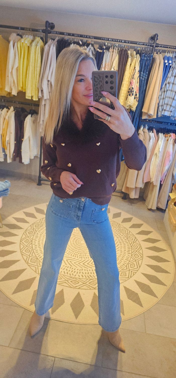 Pull Amy pels kan eraf - Bruin