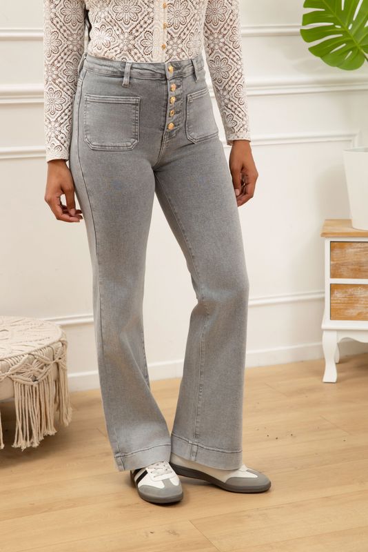 Folyrose - Wide leg pockets - Knopen