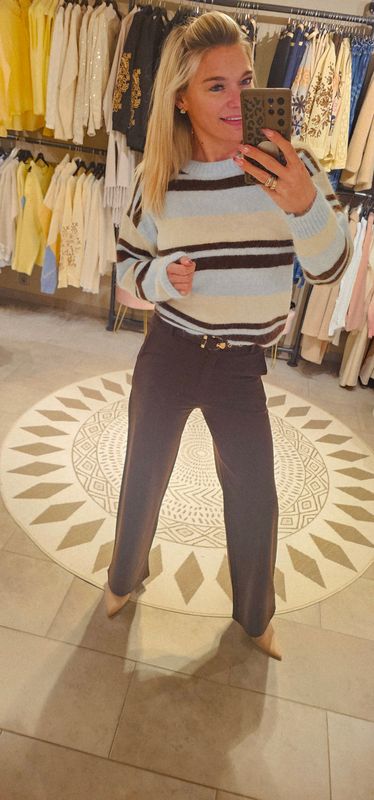 Pull Bee - blauw / bruin