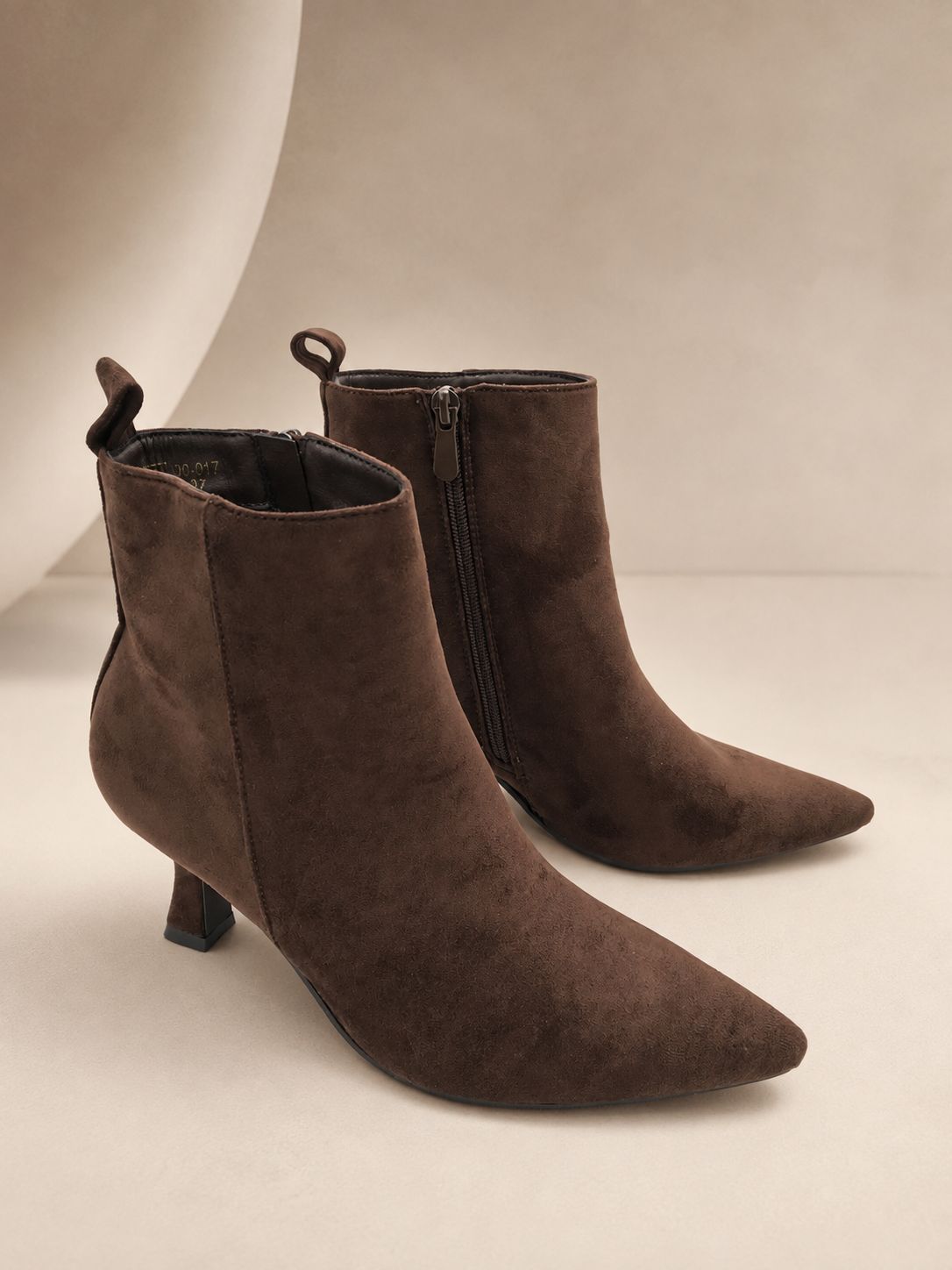 Heels Daisy - Bruin daim