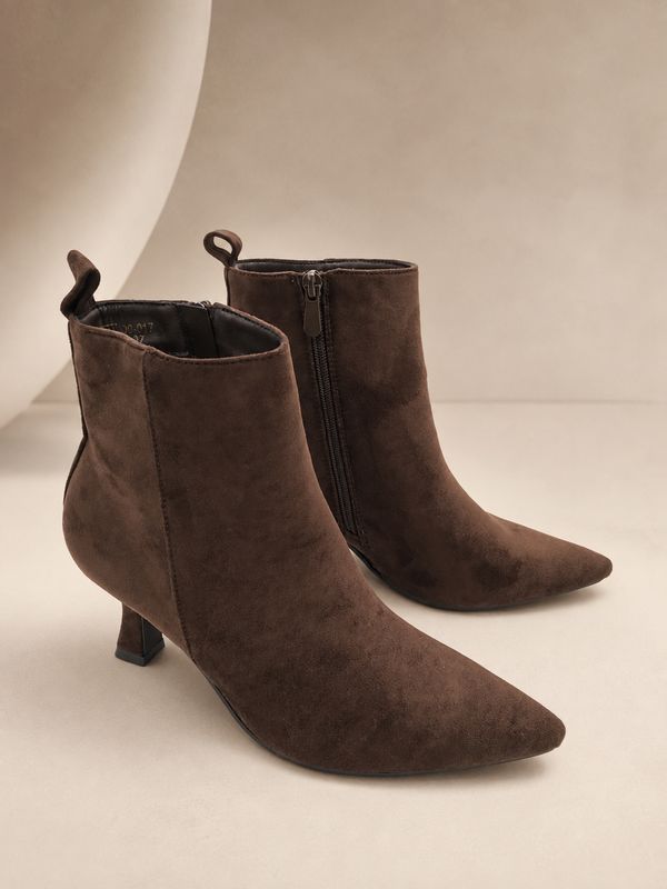 Heels Daisy - Bruin daim