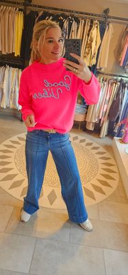 Pull Good vibes - Fushia