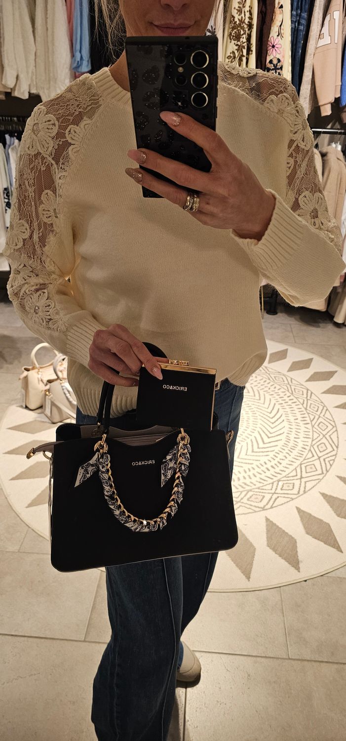 Handtas met ketting+ geldbeugel