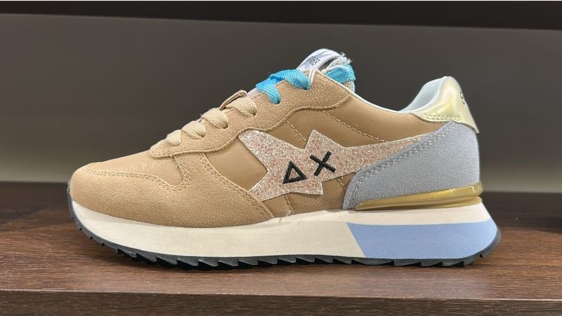 Sun 68 - Stargirl glitter logo - Beige