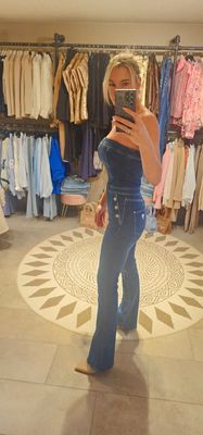 Guess strapless jumpsuit