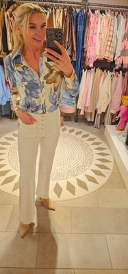 Folyrose - Wide leg pockets - Knopen