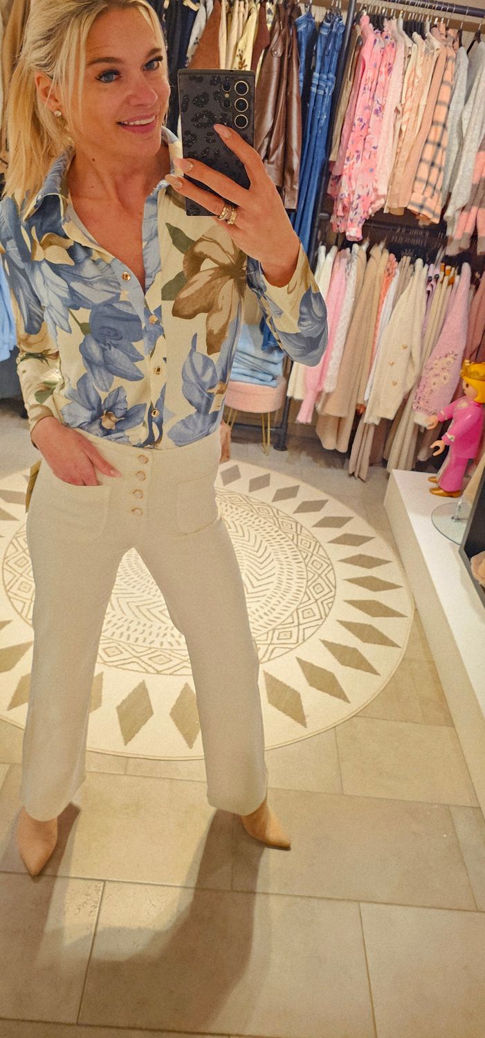 Blouse Leontine - Blauw