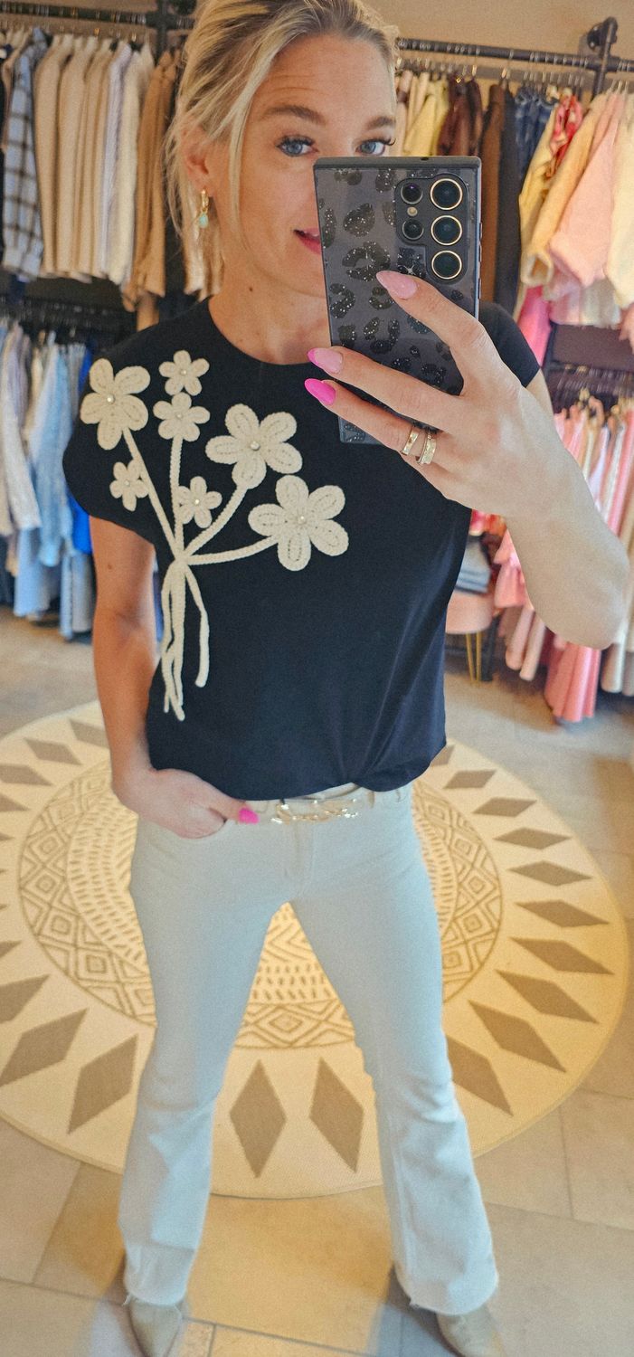 T -shirt Vivi - Zwart