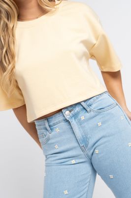 Redial traight jeans - Flowers