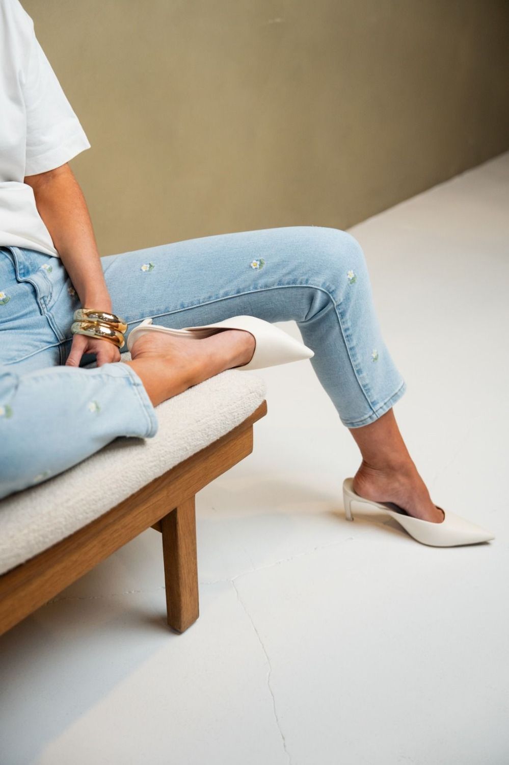 Redial Mom fit jeans - Flowers