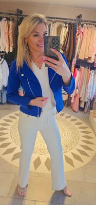 Jas Linka - Cobalt blauw