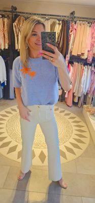 Pull palmbomen - blauw